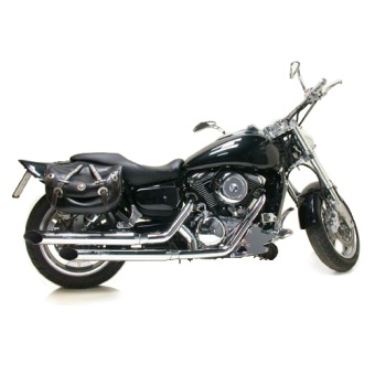 Silvertail K02 Chrome Compleet Uitlaatsysteem met Dubbele Einddemper met E-keur Kawasaki VN 1500 Classic 1996 > 1999